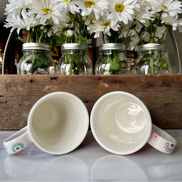 Starbucks•Holiday 2006•Set of Two (2) Mugs~PEACE (Red)+WISH (Purple)•14 fl oz - Picture 6 of 12